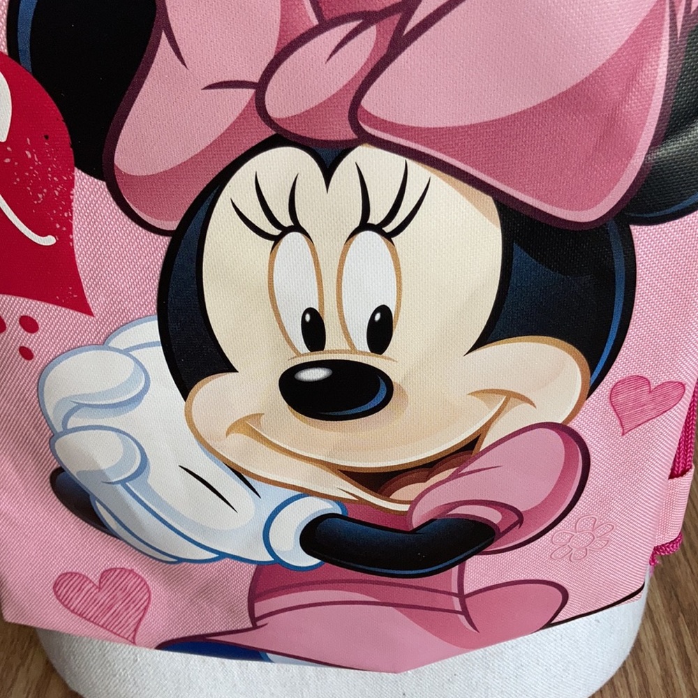 EUC Disney Minnie Mouse Drawstring Backpack - Picture 4 of 7